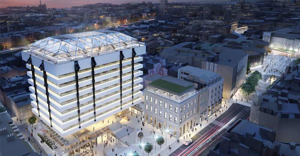 IZOPERM PLUS FR Class A2 system contributes to the expansion of the Central Plaza roof construction.
